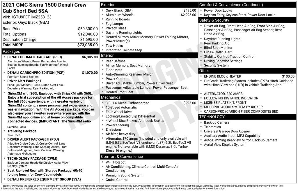 gmc sierra 1500 denali 2021 1GTU9FET1MZ258123 image gmc sierra 1500 denali 2021 1GTU9FET1MZ258123 image